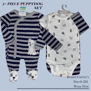 Baby Puppy Dog 3-Piece Set